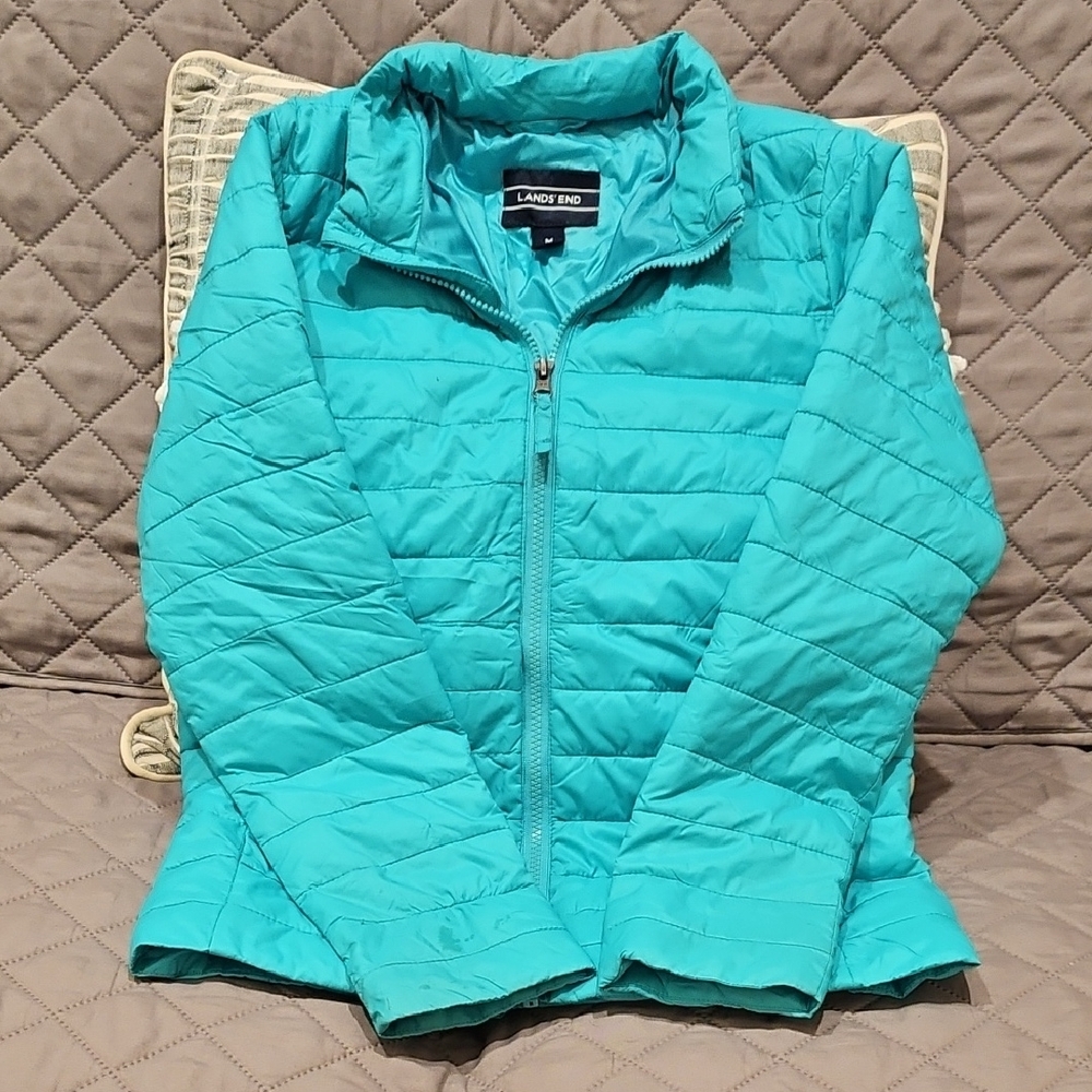 Lands' End Teal Jacket - Picture 6 of 16